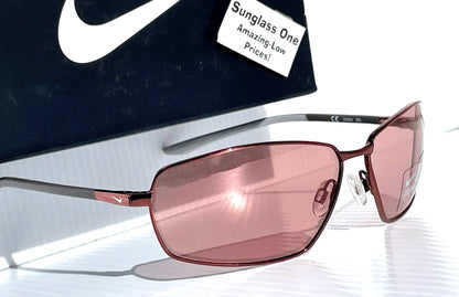 NIKE PIVOT EIGHT Shiny Walnut Frame Electric Course Tint Lens Sunglass EV1089 220