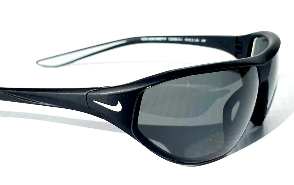 Nike AERO SWIFT Black & White POLARIZED Grey Lens Sunglass DQ0989 011
