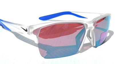 NIKE MAVERICK FREE 20 Matte Clear Frame Road Tint Mirror Lens Sunglass CW7467 975