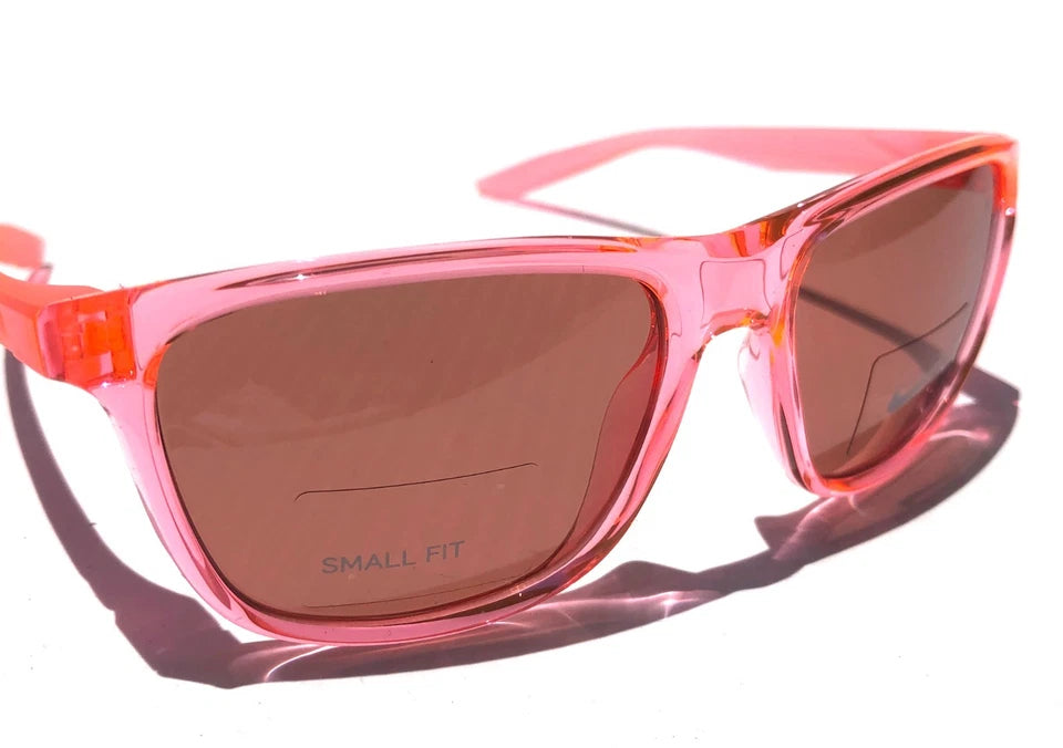 NIKE FLIP ASCENT Translucent Pink Frame Pink Lens Small Fit Sunglass DJ9930 675