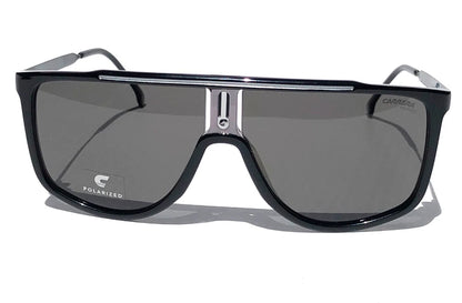 CARRERA Shiny Black Frame POLARIZED Grey Lens Sunglass 1056/S 08AM9