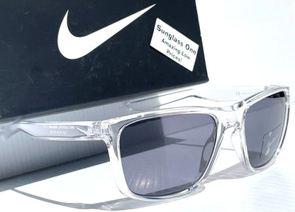 NIKE ESSENTIAL ENDEAVOR Shiny Clear Frame Grey Lens Sunglass EV1122 913