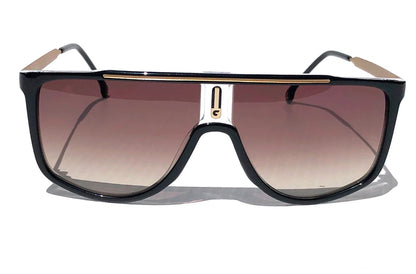 CARRERA Black Gold Frame Gradient Brown Lens Sunglass 1056/S 2M2HA