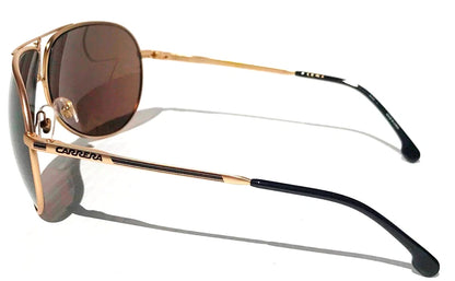 CARRERA GIPSY Shiny Gold Frame Bronze Lens Sunglass GIPSY65 AOZ70