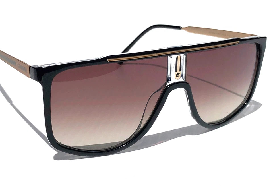 CARRERA Black Gold Frame Gradient Brown Lens Sunglass 1056/S 2M2HA