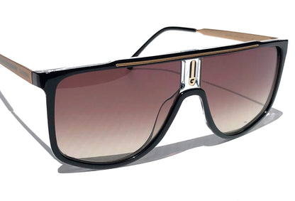 CARRERA Black Gold Frame Gradient Brown Lens Sunglass 1056/S 2M2HA