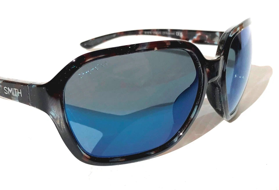 Smith Optics WHITNEY Sky Tortoise ChromaPop POLARIZED Blue Mirror Lens Sunglass