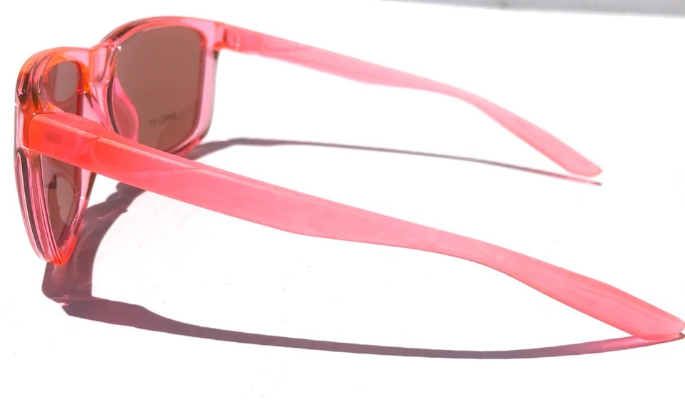 NIKE FLIP ASCENT Translucent Pink Frame Pink Lens Small Fit Sunglass DJ9930 675