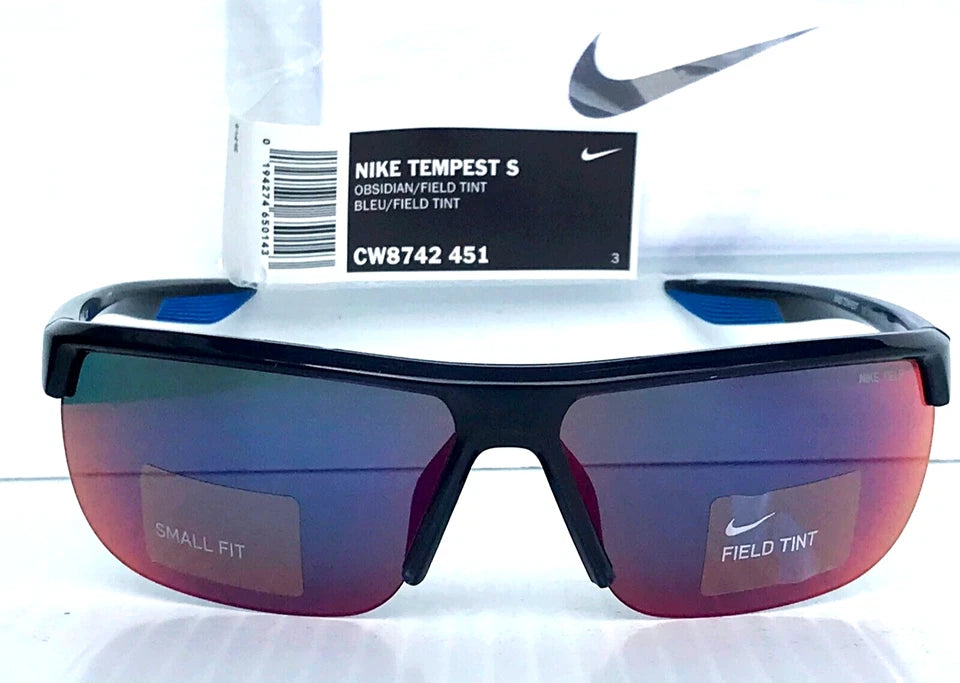 NIKE TEMPEST S Obsidian Black Frame Field Baseball YOUTH Sunglass CW8742 451