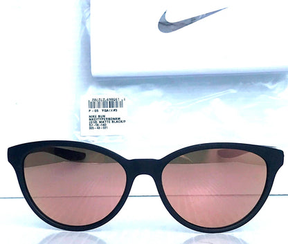 NIKE CITY PERSONA Matte Black Frame Rose Gold Mirror Lens Sunglass DJ0891 010