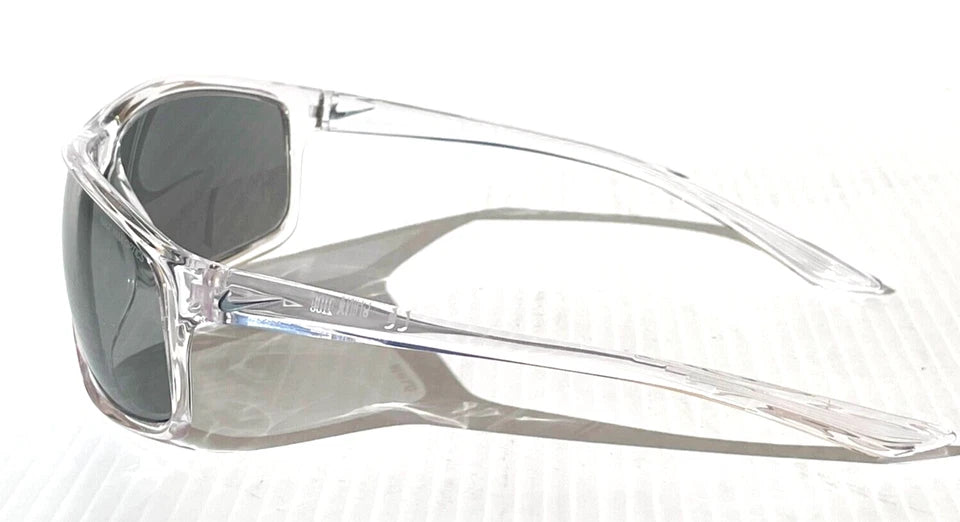 NIKE ADRENALINE Clear Grey MAX Optics Silver Mirror Lens Sunglass EV1112 900