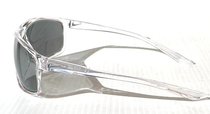 NIKE ADRENALINE Clear Grey MAX Optics Silver Mirror Lens Sunglass EV1112 900
