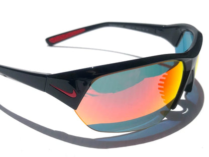 NIKE SKYLON ACE Charcoal Black MAX Optics Red Mirror Lens Sunglass FQ4684 010