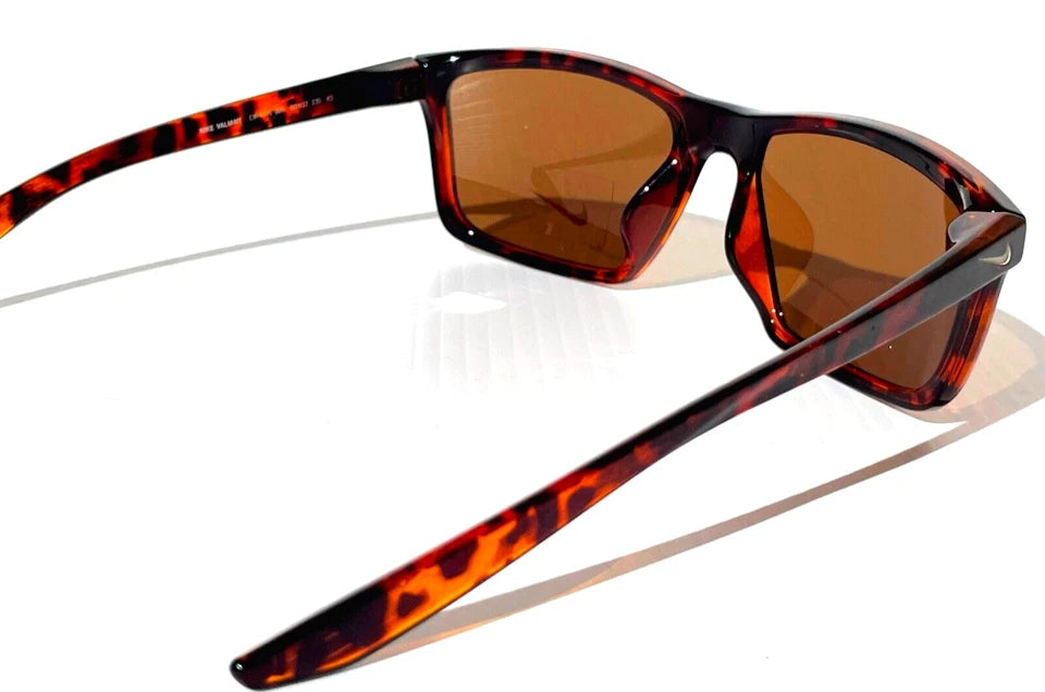 Nike VALIANT Shiny Tortoise Frame Brown Lens Sunglass CW4645 220
