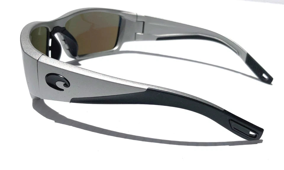 Costa Del Mar CORBINA PRO Silver Metallic POLARIZED Blue 580G GLASS Sunglass 9109-06