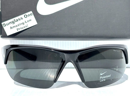 Nike SKYLON ACE P Shiny Black POLARIZED Black Lens Sunglass FQ4767 010