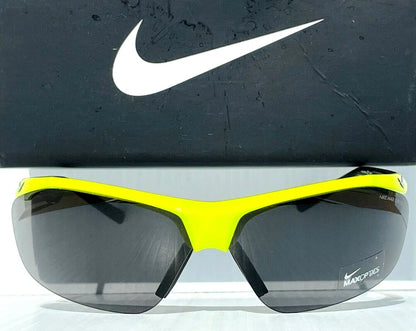 NIKE Impel Shiny Bright Yellow Semi-Rimless Grey Max lens Sunglass EV0474 705