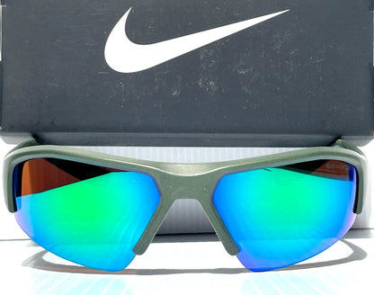 NIKE SKYLON ACE Atomic Green Brown MAX Optics Green Mirror Lens Sunglass DV2151 355