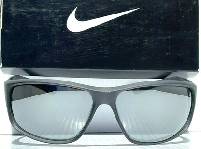 NIKE ADRENALINE Anthracite Matte Gray Satin Frame Silver Lens Sunglass EV1134 010