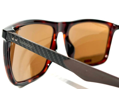 CARRERA Tortoise Carbon Fiber POLARIZED Brown Lens Sunglass 8032/S 086SP