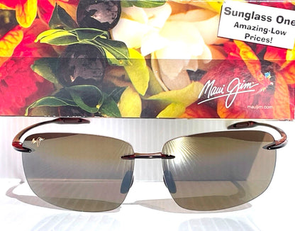 Maui Jim BREAKWALL Rootbeer POLARIZED HCL Bronze Lens Sunglass H422-26