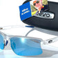 REVO ANNIKA 2 Matte Crystal POLARIZED Blue Water Lens Sunglass RE 1203 09 BL