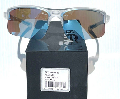 REVO ANNIKA 2 Matte Crystal POLARIZED Blue Water Lens Sunglass RE 1203 09 BL