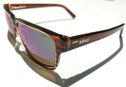 Revo FINLEY Brown Horn polished POLARIZED Green ECO Sunglass RE 1112 12 GN