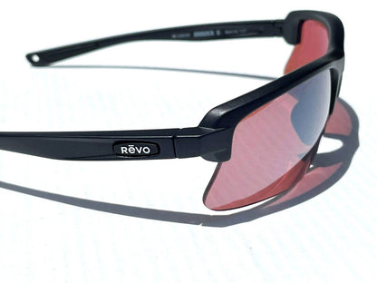 REVO ANNIKA 2 Matte Black POLARIZED Drive Red Lens Sunglass RE 1203 01 GO