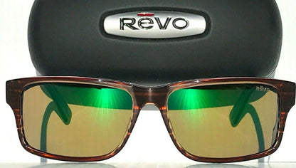 Revo FINLEY Brown Horn polished POLARIZED Green ECO Sunglass RE 1112 12 GN