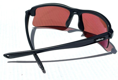 REVO ANNIKA 2 Matte Black POLARIZED Drive Red Lens Sunglass RE 1203 01 GO