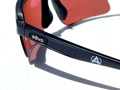 REVO ANNIKA 2 Matte Black POLARIZED Drive Red Lens Sunglass RE 1203 01 GO