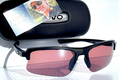 REVO ANNIKA 2 Matte Black POLARIZED Drive Red Lens Sunglass RE 1203 01 GO