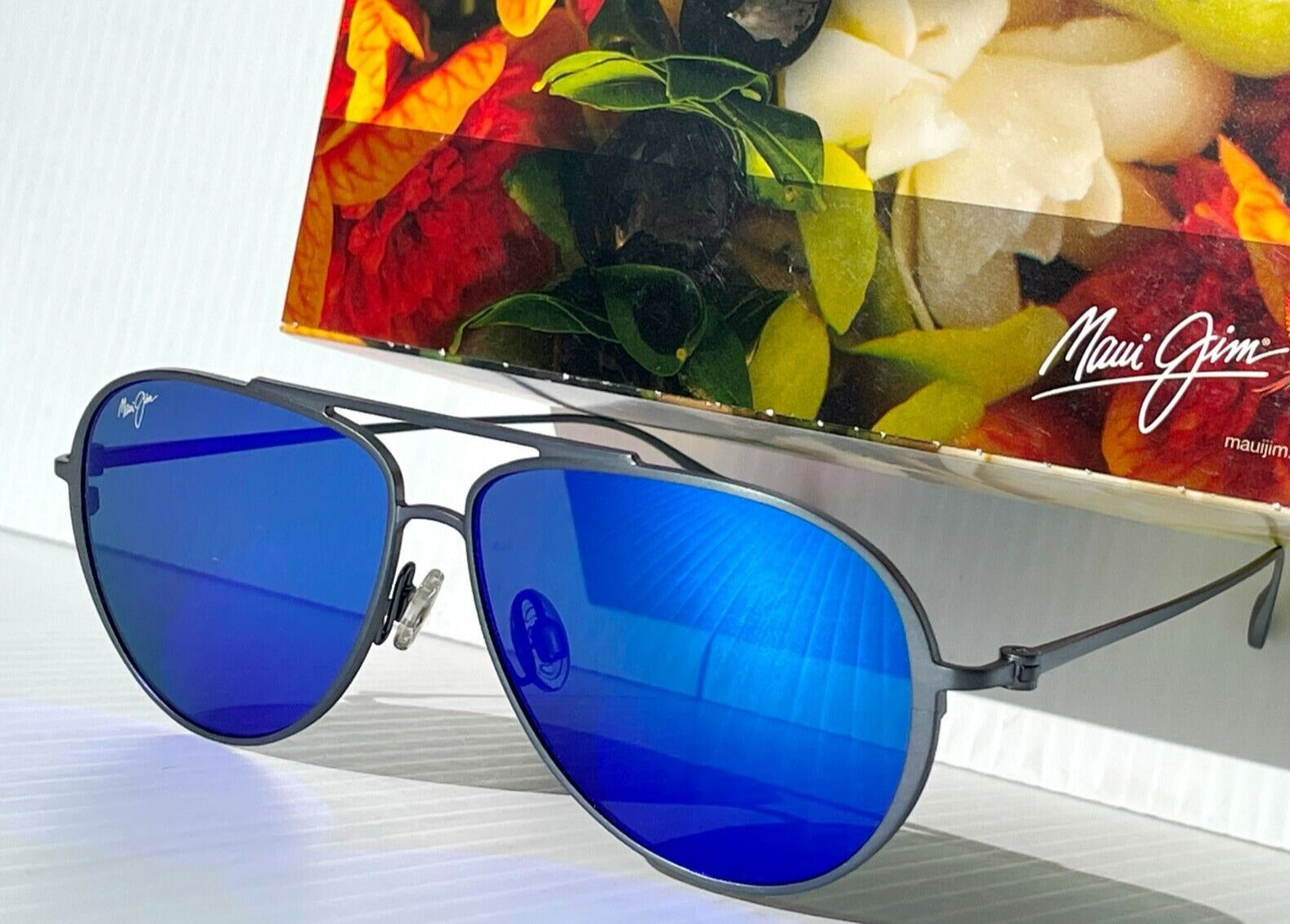 Maui Jim Shave Ice B533-86 Electric Blue Blue Hawaii Polarized Sunglasses