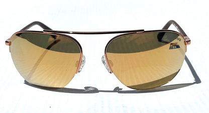 REVO ANNIKA 1 Polished Rose Gold POLARIZED Gold Lens Sunglass RE 1201 14 CH