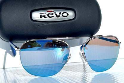 REVO ANNIKA 1 Chrome POLARIZED Blue Water Lens Sunglass 1201 03 BL