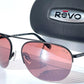 REVO ANNIKA 1 Satin Black POLARIZED Drive Red Lens Sunglass RE 1201 01 GO